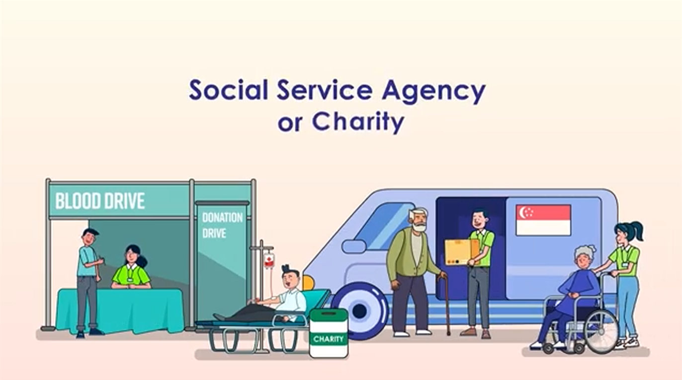 Image shows the first scene of the charities YouTube video