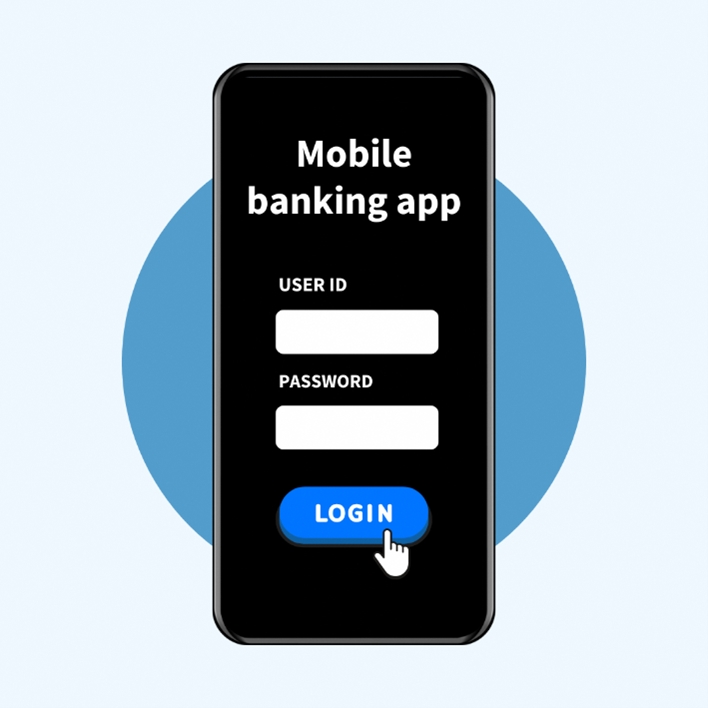 Login to your Mobile banking application