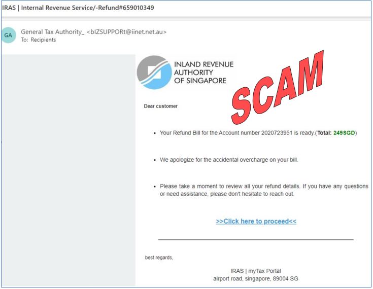 refund bill scam email_13Dec2023