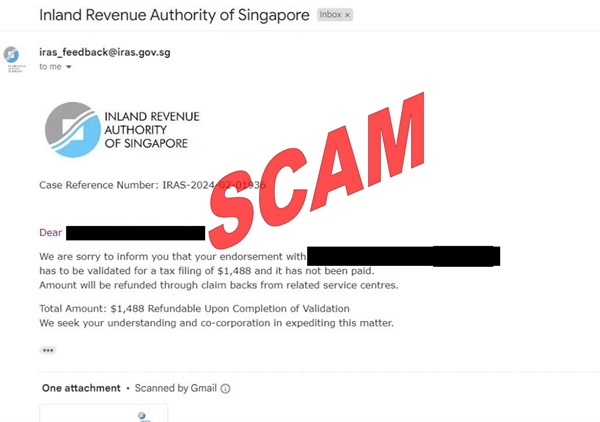 Screenshot of scam stamp duty email_27Feb2024