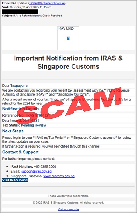 Tax Refund and Payout Scam