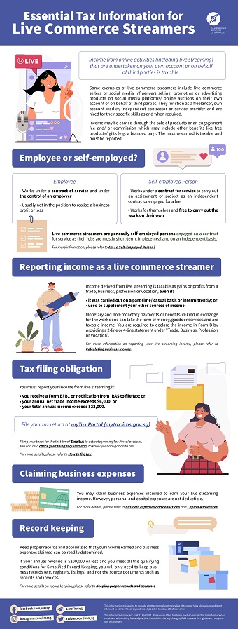 Essential Tax Information for Live Commerce Streamers