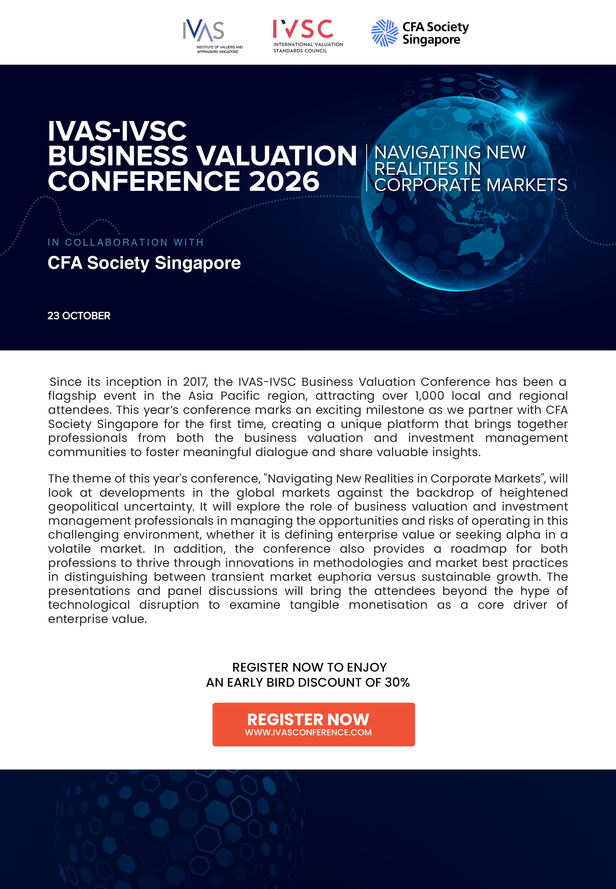 IVAS-IVSC Business Valuation Conference 2026 event