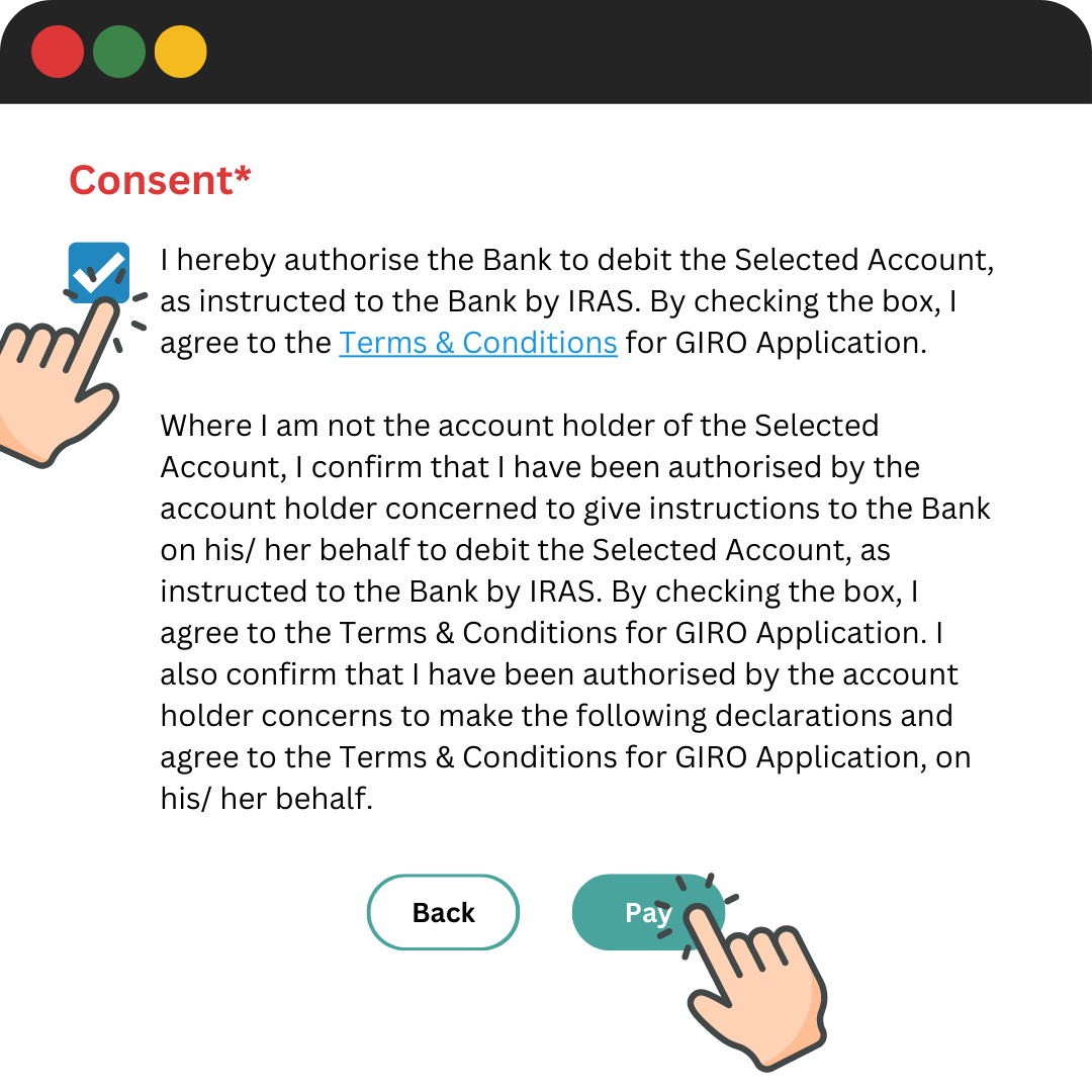 Terms and conditions at DBS/POSB iBanking