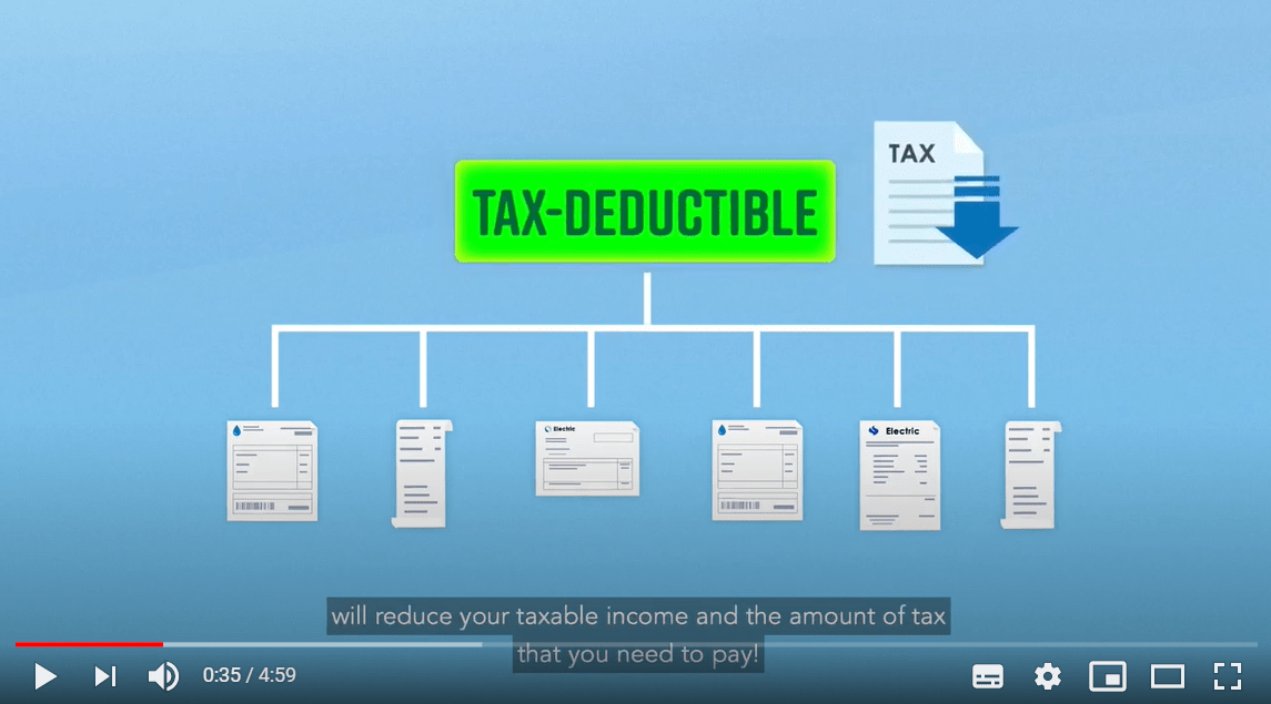 e-Learning video on Tax Deductibility of Expenses