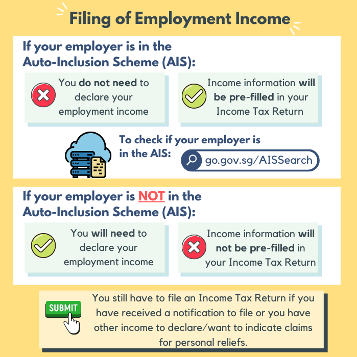 Filing of Employment Income