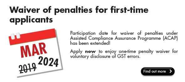 waiver of penalties for first-time applicants