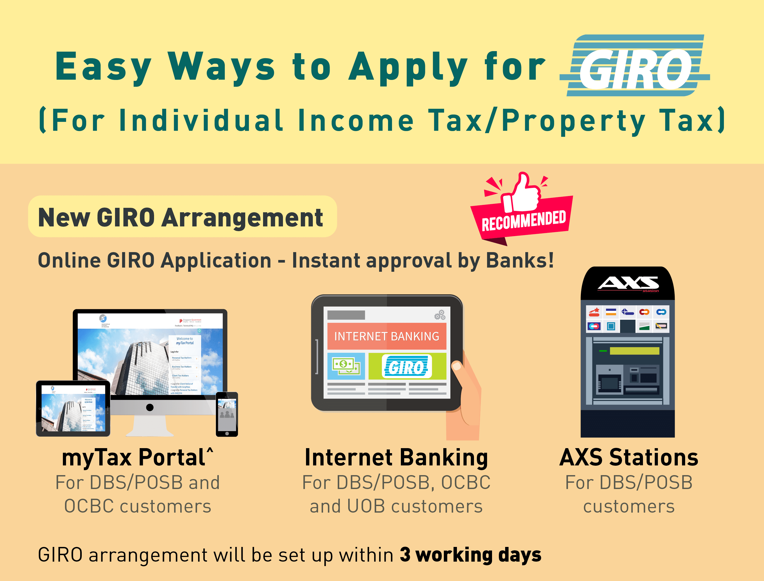 Easy ways to apply for GIRO